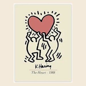 Keith Haring The Heart 1988 Poster_165